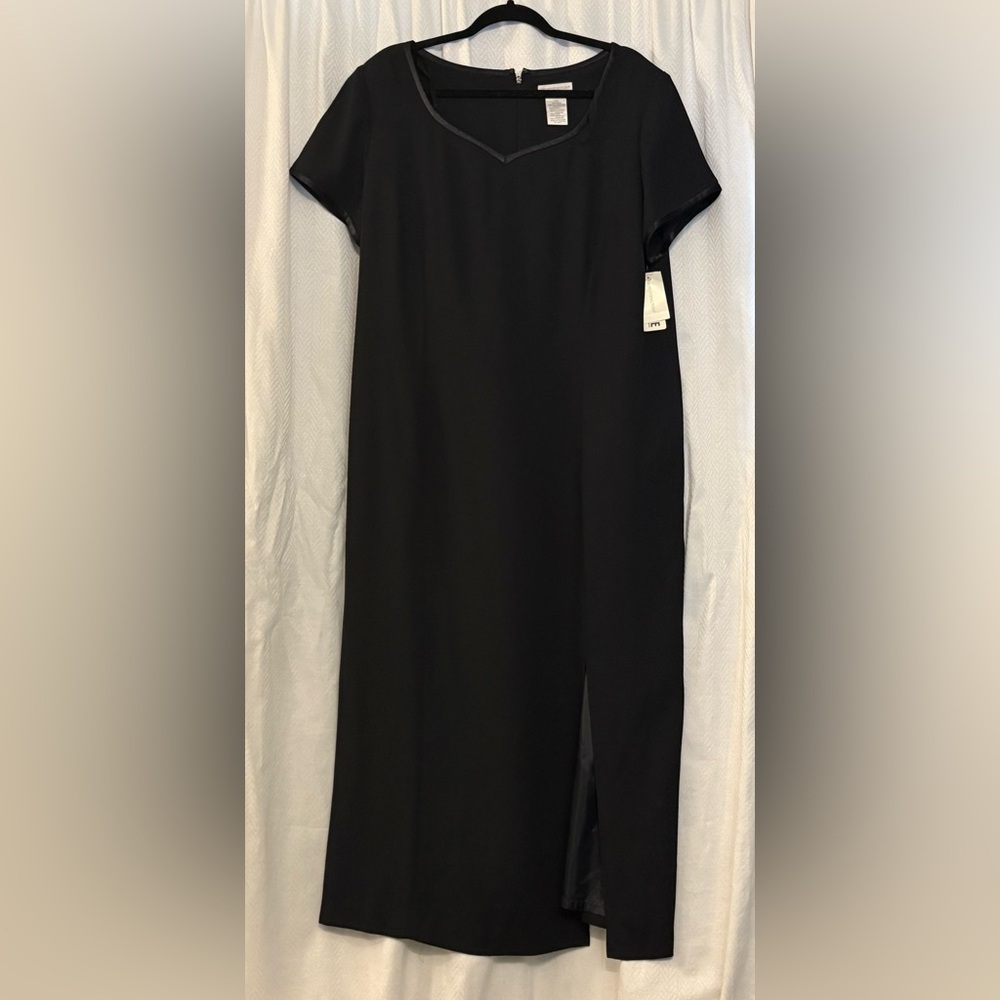 NWT Worthington Black Dress with Slit